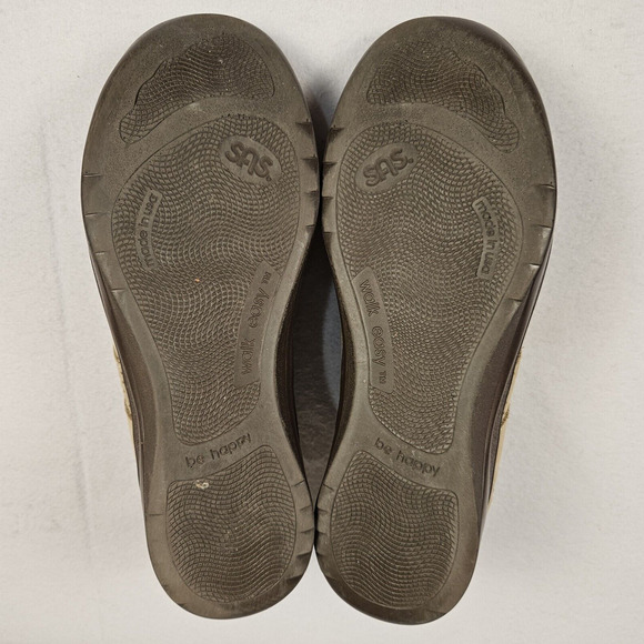 SAS Walk Easy Lace Up Women Walking Shoe SZ 9.5 Sage Suede Leather Arch Support - Picture 9 of 15